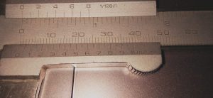 read millimeters on the vernier caliper
